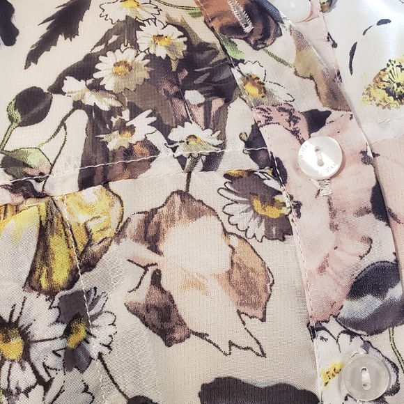 I Jeans By Buffalo Floral Button Up Shirt - Picture 6 of 7